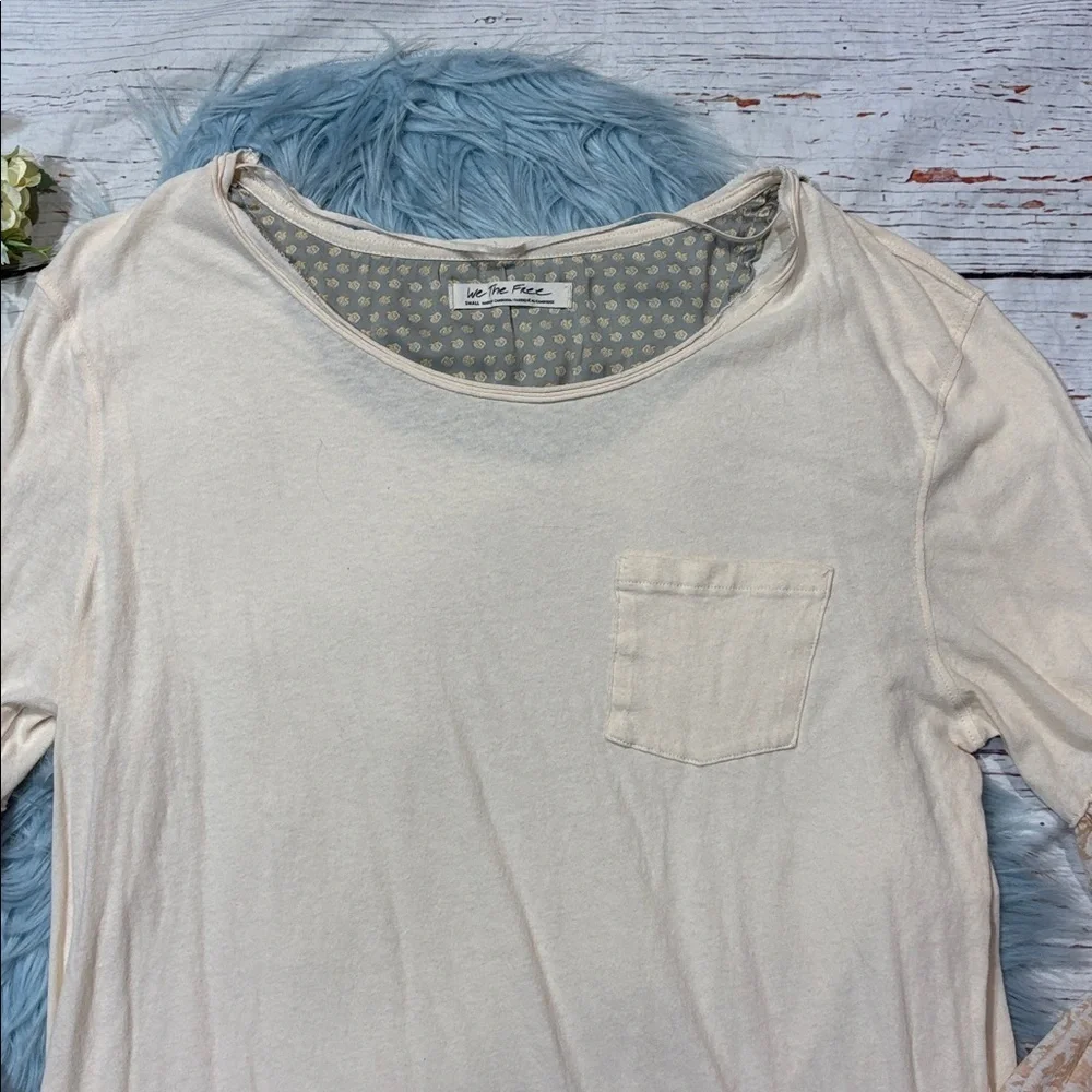 Free People We the Free Jade Puff Sleeve Top Ivory
